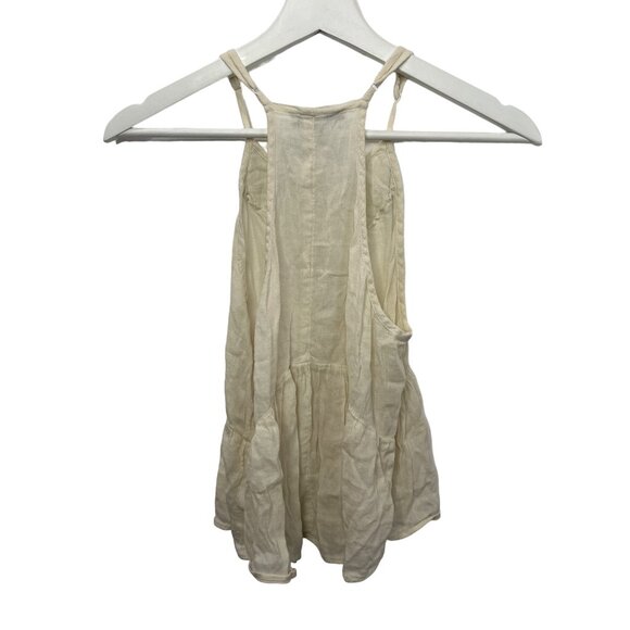 American Eagle XS Crochet Tank Top Cream Lace Boho Festival Summer - Picture 2 of 10